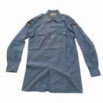 Srajca nemška vojska dolg rokav z našitkom nemške zastave modra