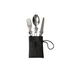 Jedilni pribor 3-delni zložljiv z torbico - slika 3