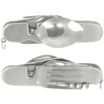 Jedilni pribor 5 v 1 srebrna - slika 3