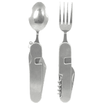 Jedilni pribor 5 v 1 srebrna - slika 2