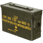 Kovinski zaboj za strelivo NATO AMMO BOX M19A1, Cal.30/7.62 rabljeno