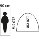 Šotor "Monodom" 1 oseba zelena - slika 3
