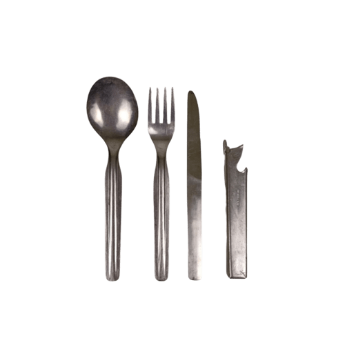 Jedilni pribor 4-delni NVA Vzhodna Nemčija rabljeno (1) Jedilni pribor 4-delni NVA Vzhodna Nemčija rabljeno - slika 1