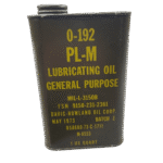 Vojaško mazalno olje U.S. PL-M O-192 – originalna pločevinka, 1 Quart (1973) - slika 2