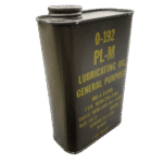 Vojaško mazalno olje U.S. PL-M O-192 – originalna pločevinka, 1 Quart (1973)
