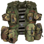 Taktični jopič (Chest Rig) nizozemska vojska woodland camo rabljeno